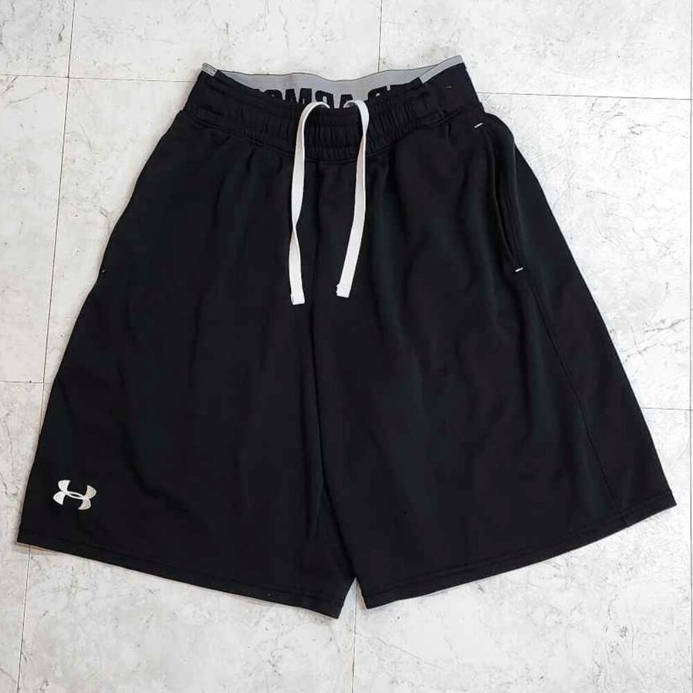 Under Armour Reflex Shorts Men's Small S Black Elastic Drawstring Waist 1236422